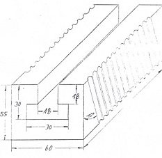 Ausgebrochene Nut